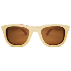 gafas de sol de madera cuadradas